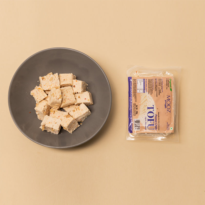 Organic Peanut Chilly Tofu - Soy Paneer