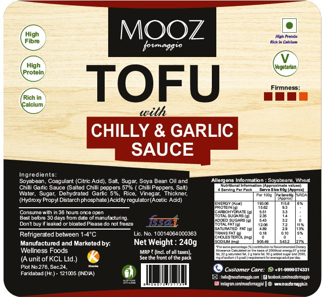 Tofu with Chilly Garlic Sauce